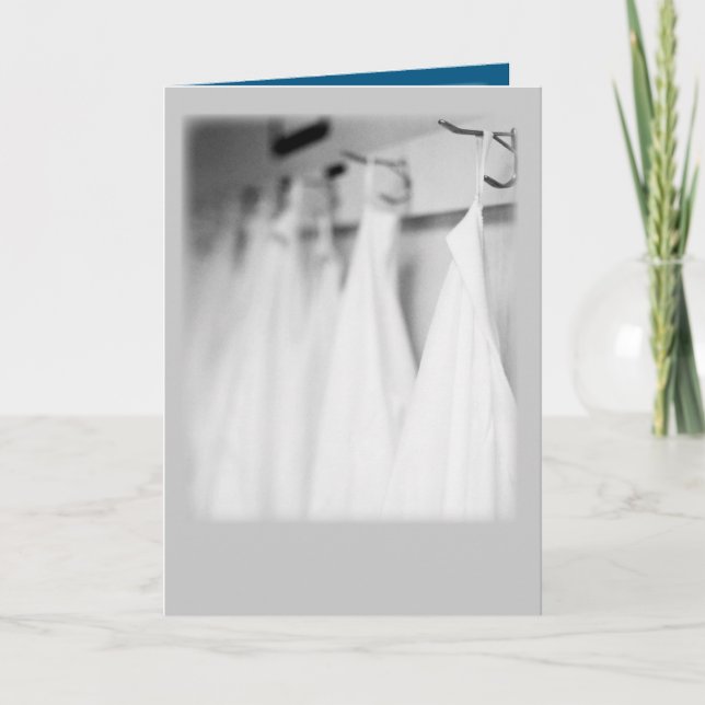 Zeremonie für Weißes Coat Herzlichen Glückwunsch H Karte (Vorderseite)