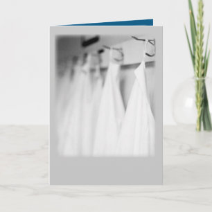 Zeremonie für Weißes Coat Herzlichen Glückwunsch H Karte