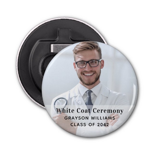 Zeremonie für Weißwolle Medizinisches Foto Flaschenöffner (Vorderseite)