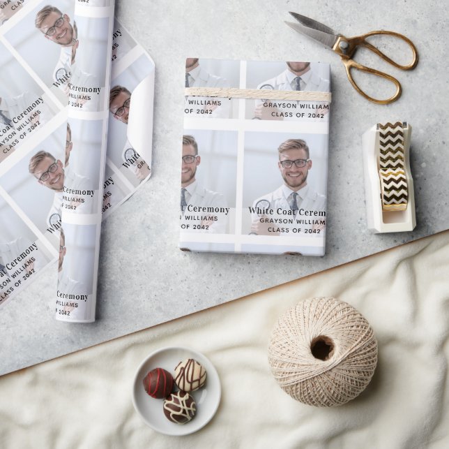 Zeremonie für Weißwolle Medizinisches Foto Geschenkpapier (Kunsthandwerk)