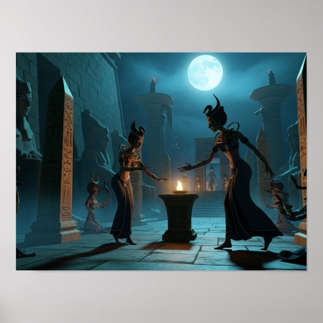 Zeremonie in Moonlit Poster (Vorne)