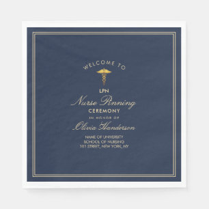 Zeremonie zur Gewinnung von Nurse-Gold-Elegantin Serviette