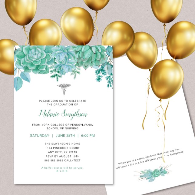 Zeremonie zur Zeremonie von Nurse-Abschluss oder R Einladung (Von Creator hochgeladen)