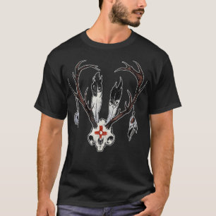 Zeremonielle Jackalope Skull Kryptozoologie T-Shirt