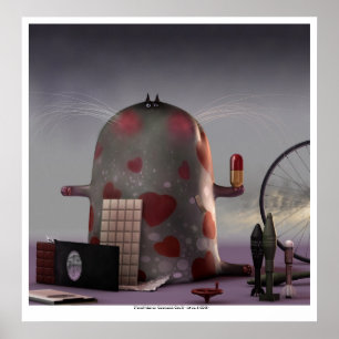 zeremonielle Katzen II (Katzennr. 6) Poster