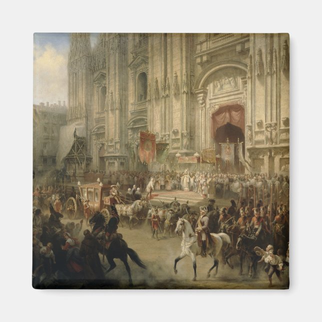 Zeremonieller Empfang des Feldmarschalls Magnet (Vorne)