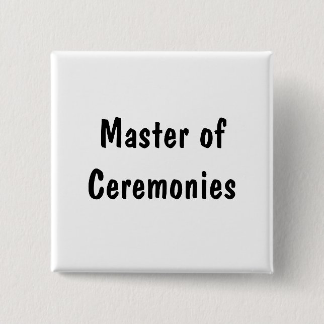 Zeremonienmeister Button (Vorderseite)