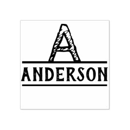 Zerfallene Monogramm-Tinte-Briefmarke modern Gummistempel