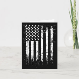 Zerfetzte amerikanische Flagge Schwarz Karte