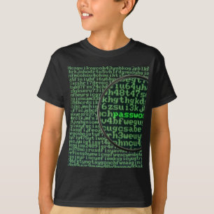 Zerhacken für Passwort T-Shirt
