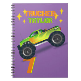 Zerkleinern MONSTEK TRUCK Kindergeburtstag AGE NAM Notizblock
