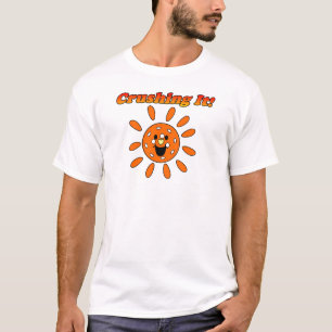 Zerkleinern - orangefarbenes Pickleball-Licht T-Shirt