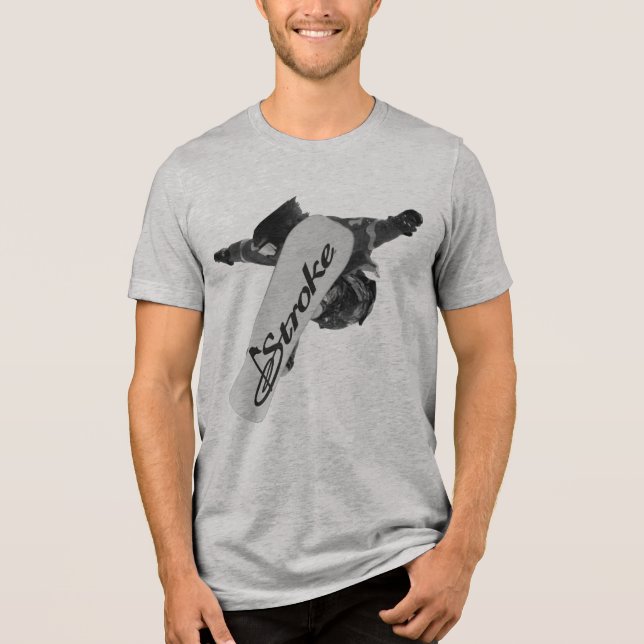 Zerkleinern  Tri-Blend shirt (Vorderseite)