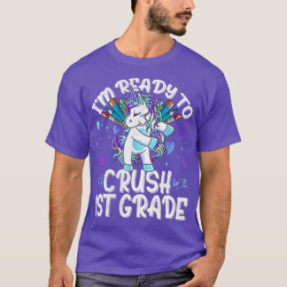 Zerkleinerung des 1. Grades Dabbing Einhorn zurück T-Shirt