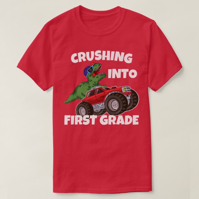Zerkleinerung in Monster der ersten Klasse Truck D T-Shirt (Design vorne)