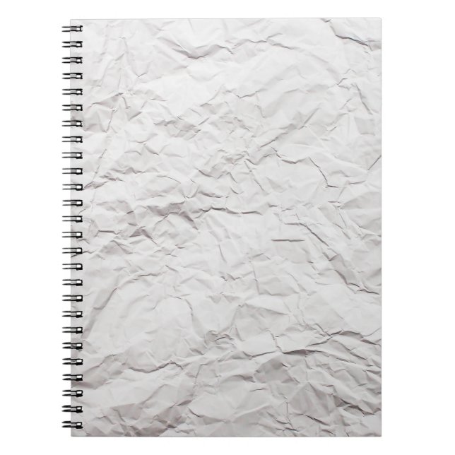 zerknitterte Papierstruktur Notizblock (Vorderseite)