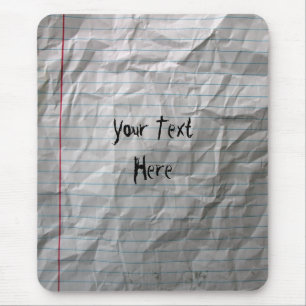 Zerknittertes gezeichnetes Papier Mousepad