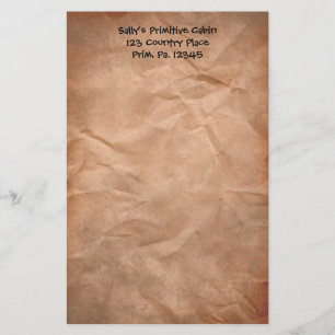 Zerknittertes Papierbriefpapier Briefpapier