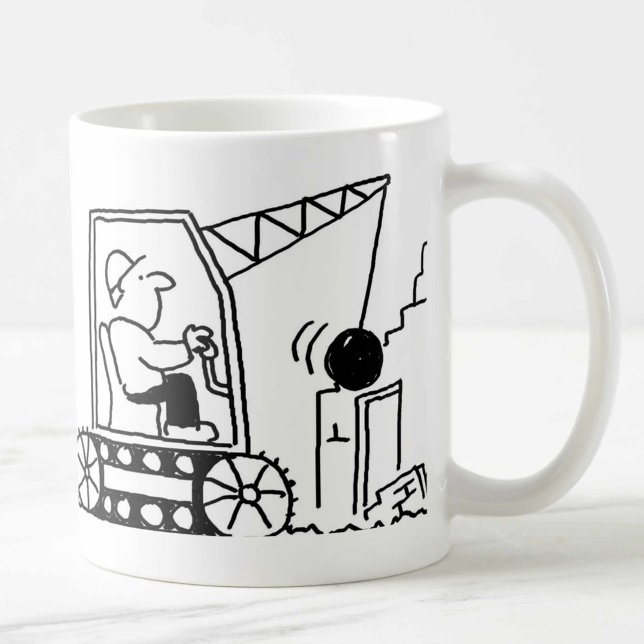 Zerlegungsunternehmen mit Bulldozer-Tasse Kaffeetasse (Von Creator hochgeladen)