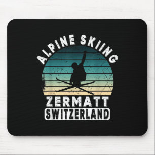 Zermatt Alpinski Schweiz Berge Schweizer Mousepad