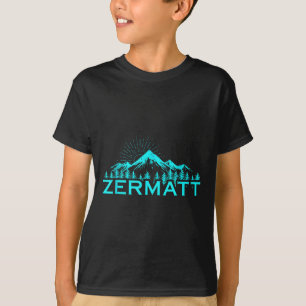 Zermatt Berge Alpin-Ski Schweizer Alpen Schweiz T-Shirt