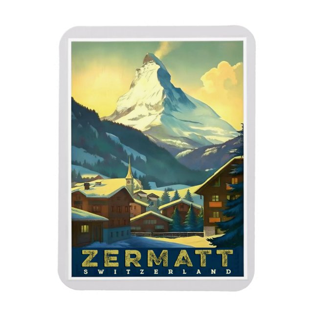 Zermatt - Das majestätische Matterhorn erfassen Magnet (Vertikal)