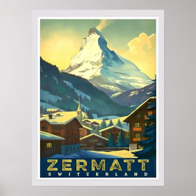 Zermatt - Das majestätische Matterhorn erfassen Poster (Vorne)