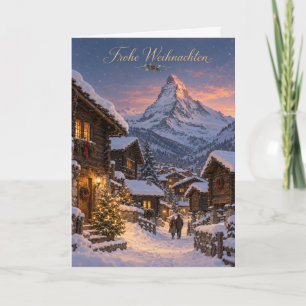Zermatt Matterhorn Frohe Weihnachten