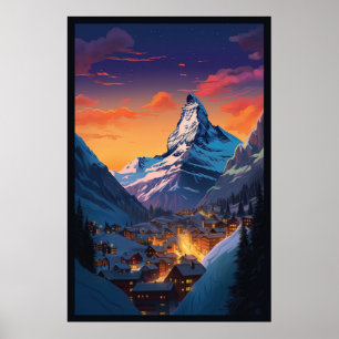 Zermatt, Matterhorn, Schweiz, Poster