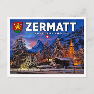 Zermatt - Matterhorn - Schweiz Postkarte