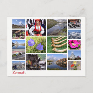 Zermatt-Multi-Image Postkarte