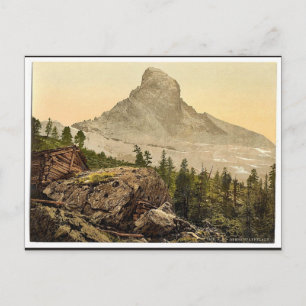 Zermatt, obere Staffelalp, mit Matterhorn nach Postkarte
