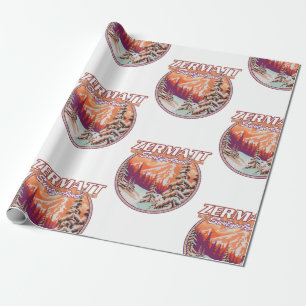 Zermatt Schweiz Logo Geschenkpapier