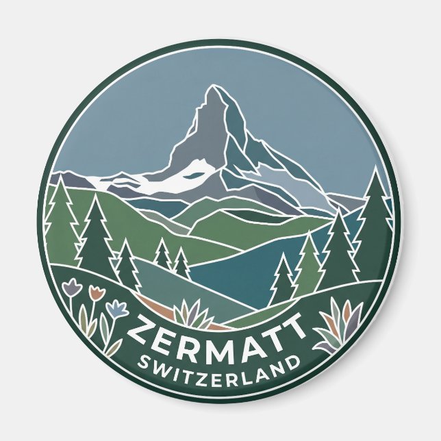Zermatt Schweiz Magnet (Vorne)