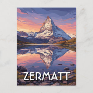 Zermatt Schweiz Matterhorn Postkarte