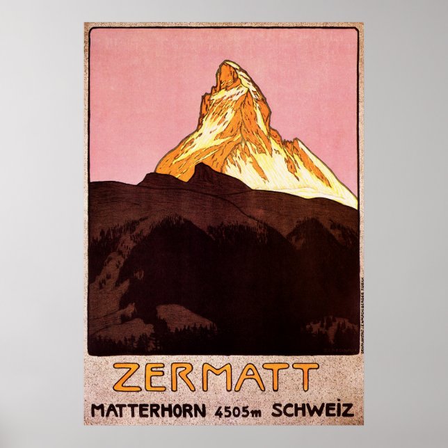 Zermatt Schweiz Poster (Vorne)