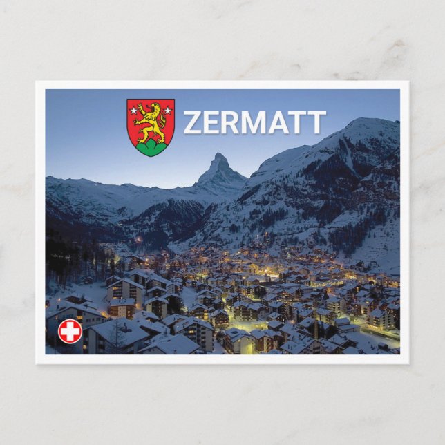 Zermatt - Schweiz Postkarte (Vorderseite)