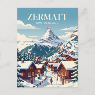 Zermatt, Schweiz Postkarte