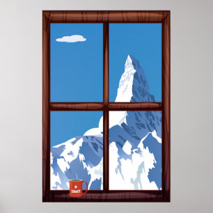 Zermatt, Schweiz, Ski Poster
