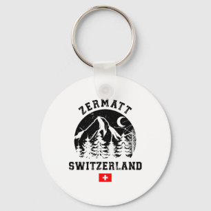 Zermatt Schweiz Skigebiet Alpen Alpinski Schlüsselanhänger