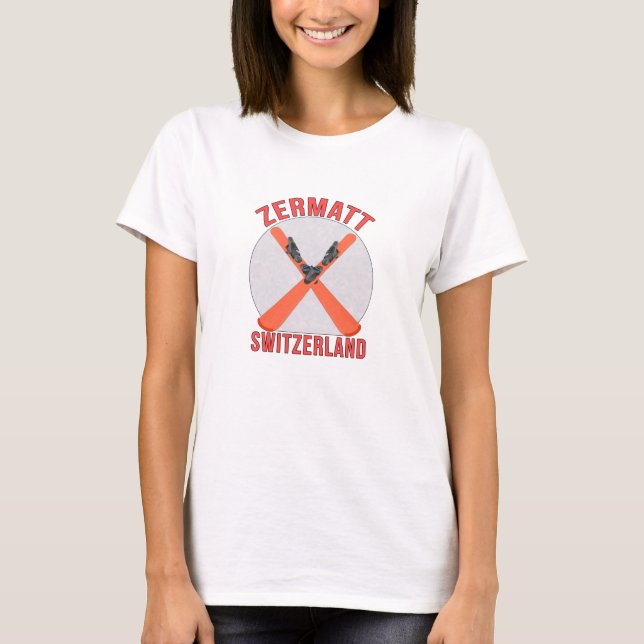 Zermatt, Schweiz T-Shirt (Vorderseite)
