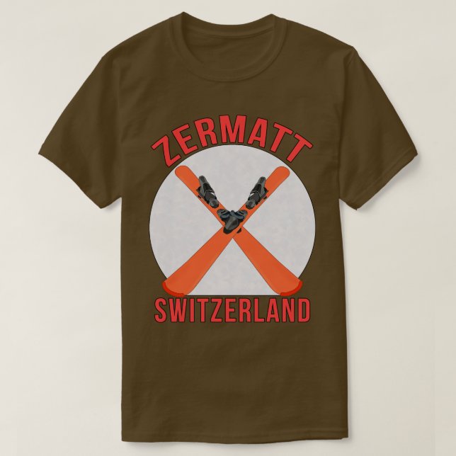 Zermatt Schweiz T-Shirt (Design vorne)
