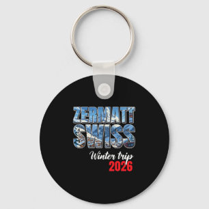Zermatt Schweiz Winterreise 2026 Alpen Ski Schweiz Schlüsselanhänger