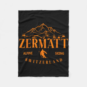 Zermatt Schweizer Alpen Alpin-Ski Schweiz Berg Fleecedecke