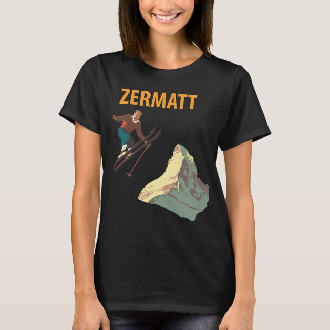 Zermatt Ski Jump T-Shirt (Vorderseite)