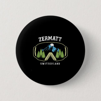Zermatt Skibrille Alpinski Swiss Alps Schweiz Button