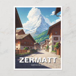 Zermatt Switzerland Matterhorn Postkarte