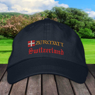 Zermatt & Switzerland mode / Patriot der Schweizer Bestickte Baseballkappe