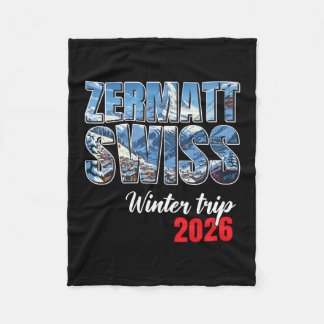 Zermatt Switzerland Winter Trip 2026 Alps Ski Swis Fleecedecke