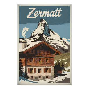 Zermatt Vintag Poster